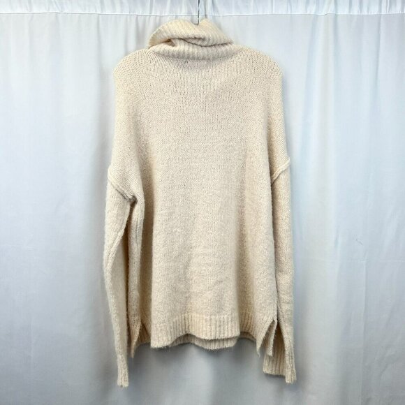 Reb. in J. Womens Cream Knitted Turtleneck Sweater Pullover Sweater Size Large - Picture 6 of 9